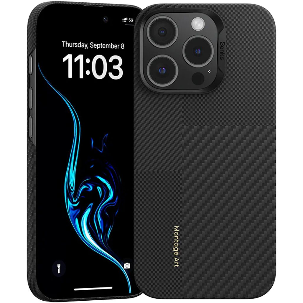 Чохол Benks ArmorAir Montage Case Built with Kevlar iPhone 16 Pro Black