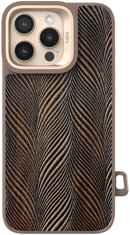 Чохол Kajsa Glamorous Collection Herringbone back case for iPhone 16 Pro Desert