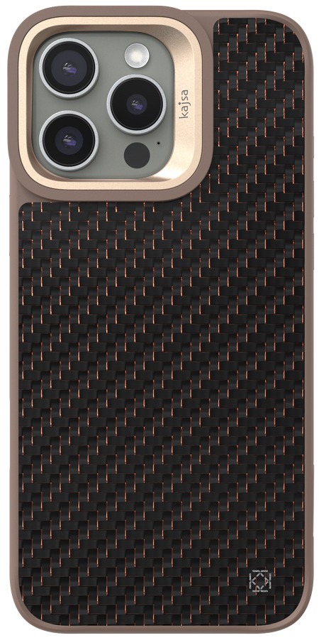 Чохол Kajsa Carbon Fiber Collcetion iPhone 16 Pro Max Desert