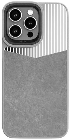 Чохол Kajsa Glamorous Collection Metallic Glossy Pastry back case for iPhone 15 Pro Silver