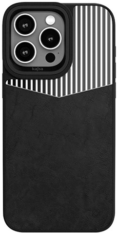 Чохол Kajsa Glamorous Collection Metallic Glossy Pastry back case for iPhone 15 Pro Max Black