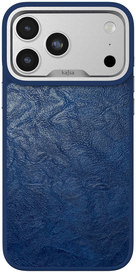 Чохол Kajsa Glamorous Collection Crazy Horse Case iPhone 17 Pro Max Blue