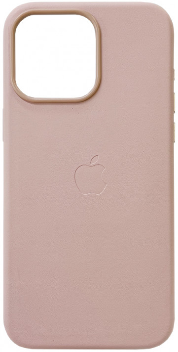 Чохол Leather Case with MagSafe для iPhone 14 Pro Sand Pink